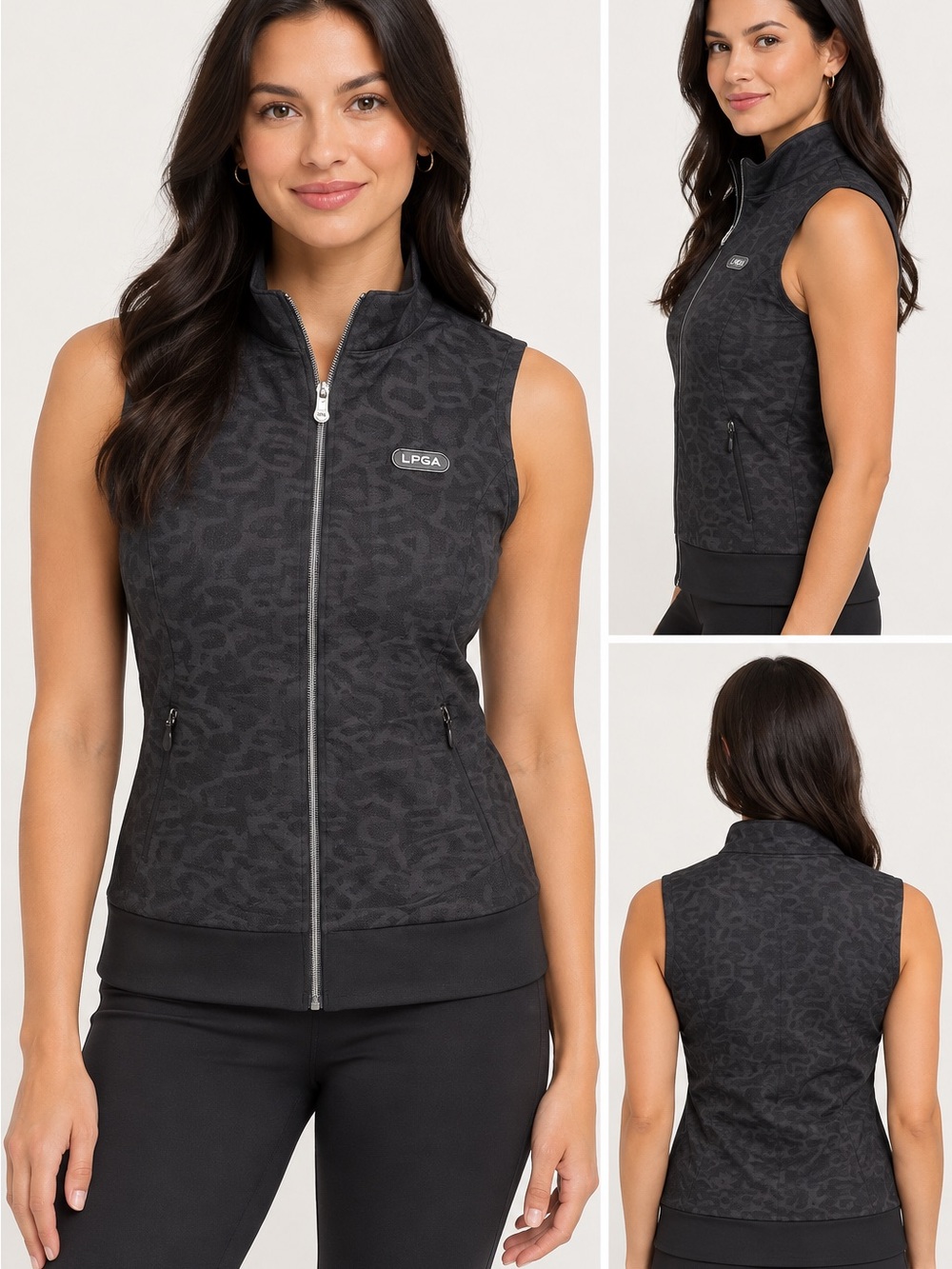 LPGA Women’s Black Golf Vest – Size 8